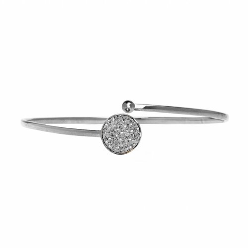 Marissa Eykenloof Silver druzy bracelet Marissa Eykenloof Silver druzy bracelet