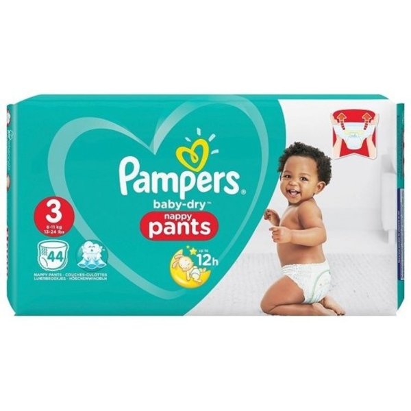 pampers baby dry nappy pants 3