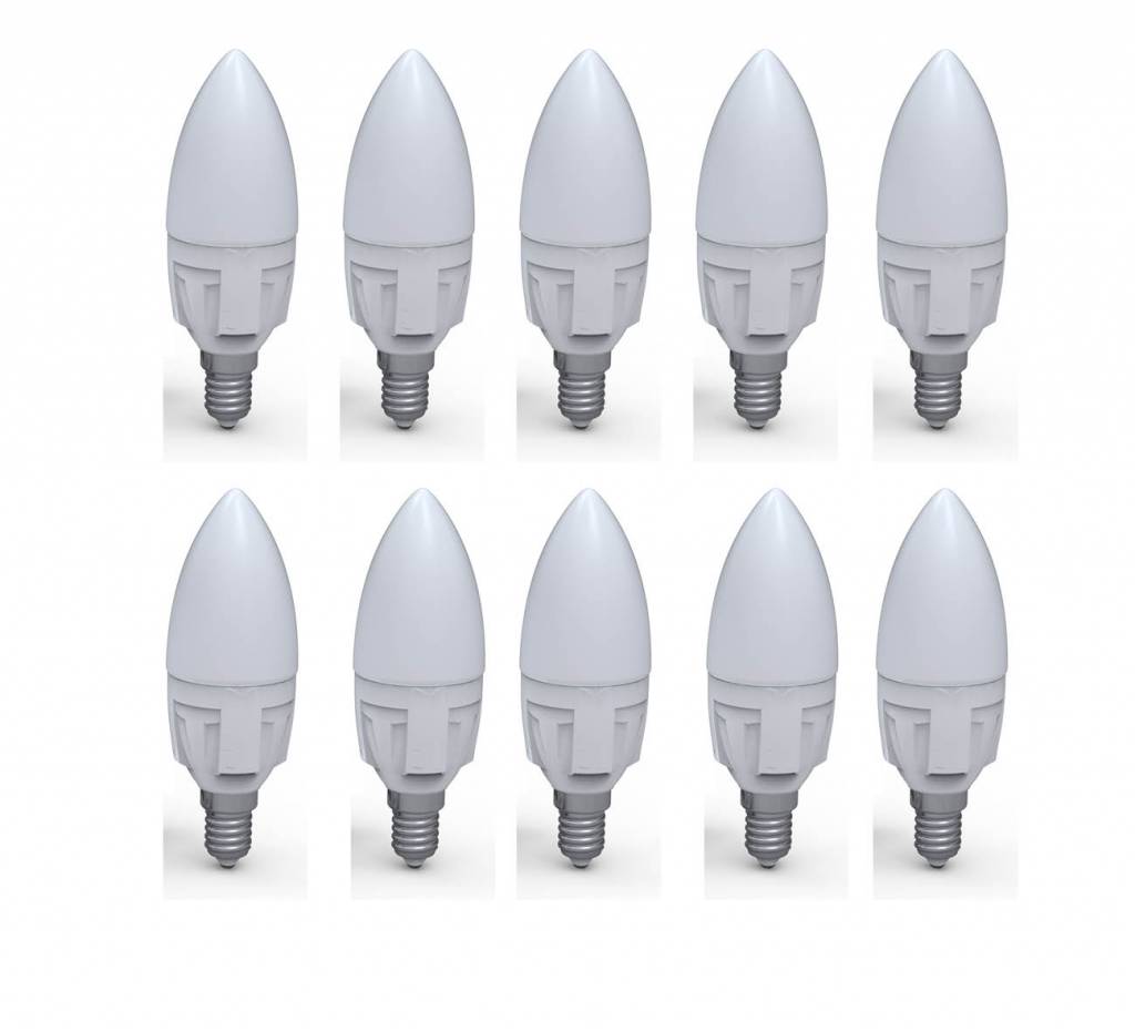Zzia LED box Candle milky - 10 stuks - 6W 3000K 530lm