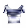 Striped blue top