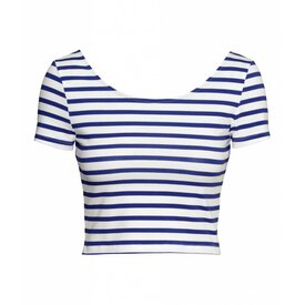  Striped blue top