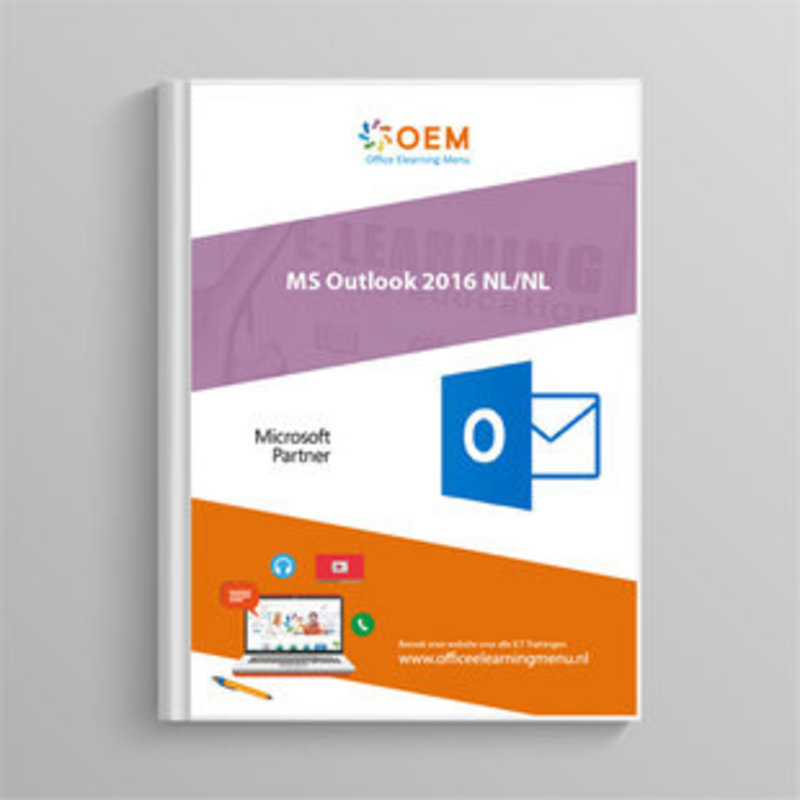 Outlook 2016 Course Basic Advanced Expert E-Learning + Book