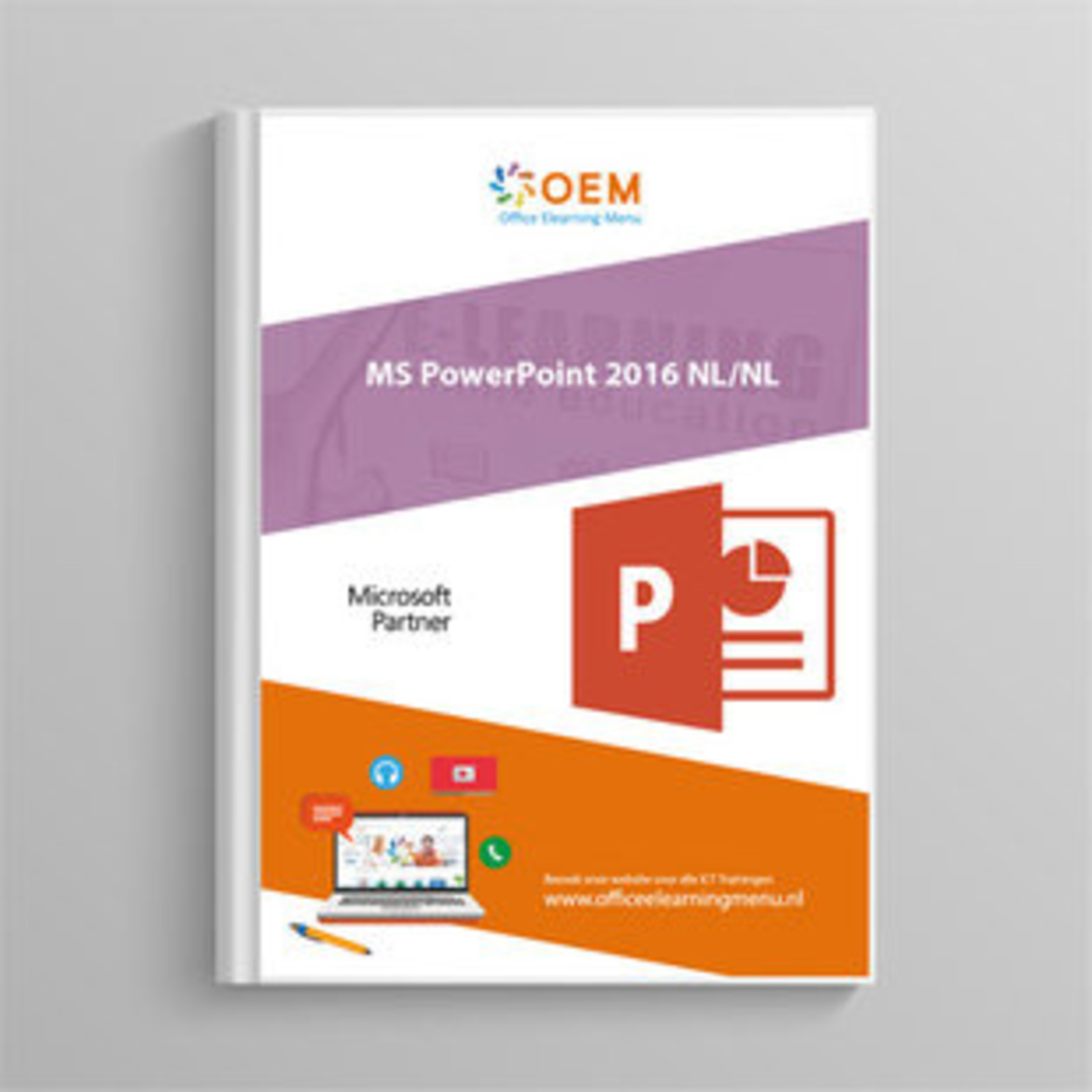 Microsoft PowerPoint PowerPoint 2016 Cursus Basis Gevorderd Expert E-Learning + Boek