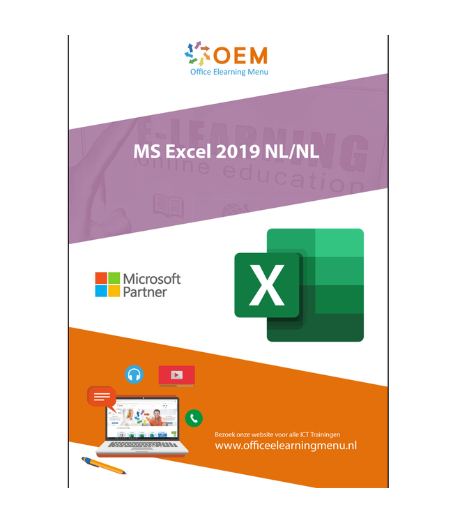 Microsoft Microsoft Excel 2019 Cursusboek