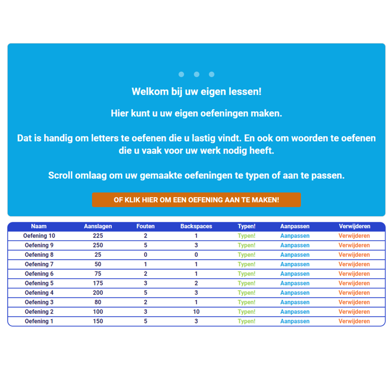 Typen Typecursus + Examen Online E-Learning