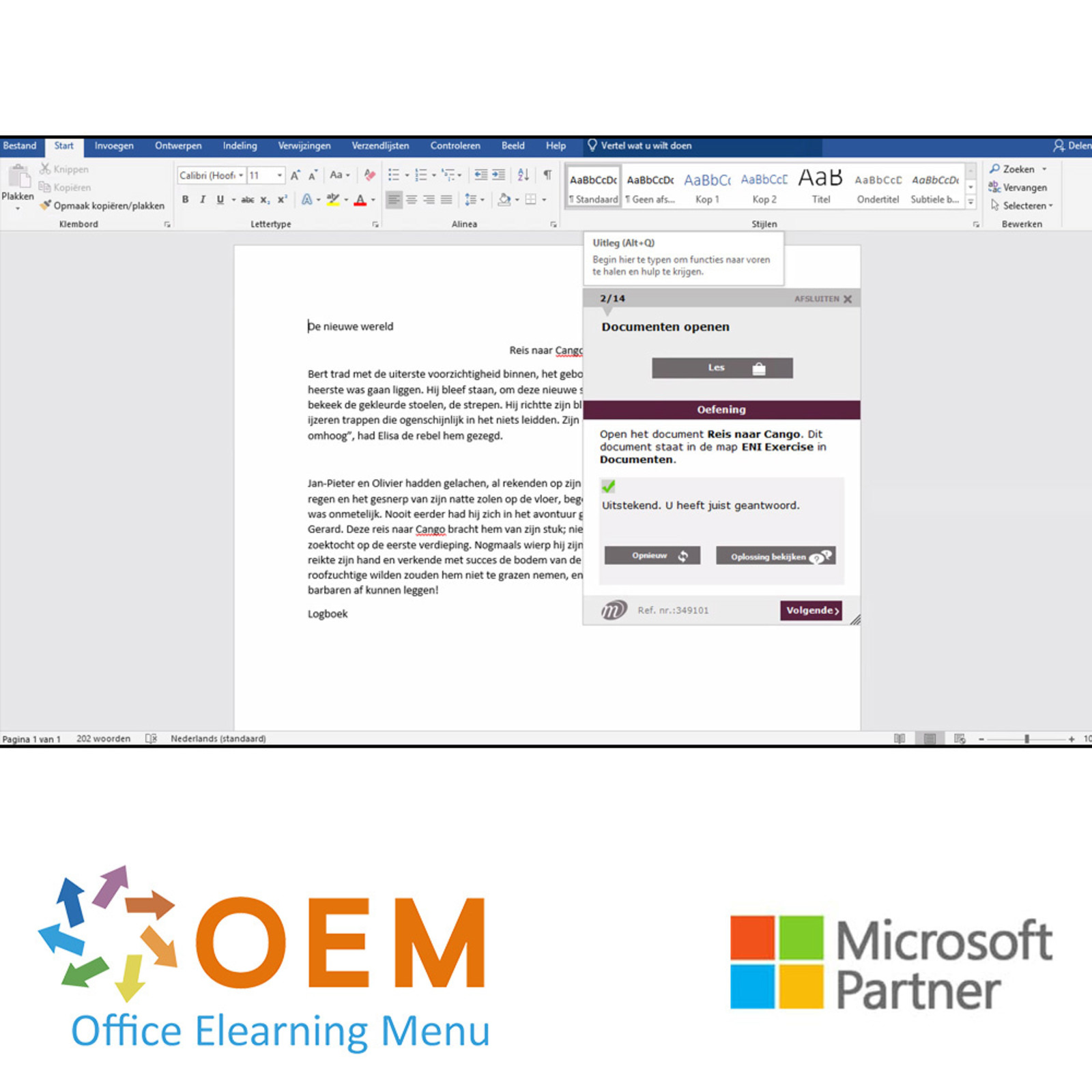 Microsoft Word Word 365 Cursus + Nulmeting E-Learning