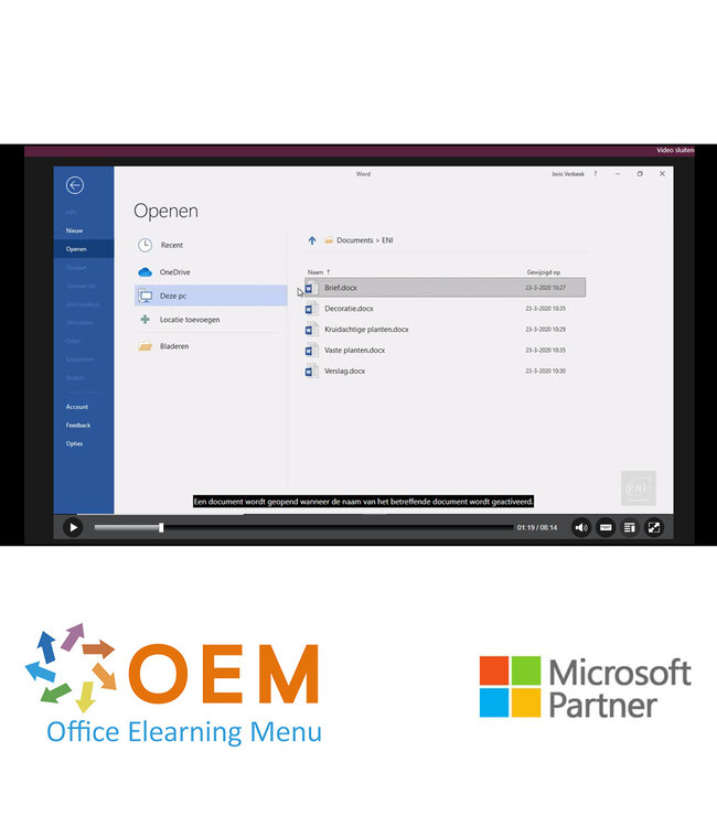 Microsoft Word 2019 Course Custom E-Learning