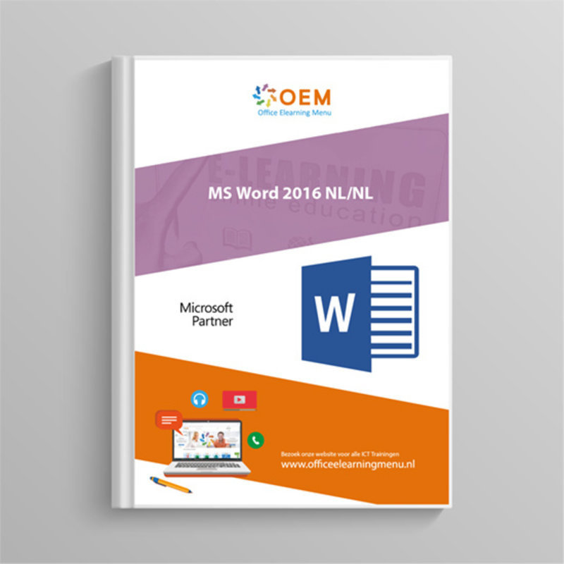 Word 2016 Course Basic Advanced Expert E-Learning + Book