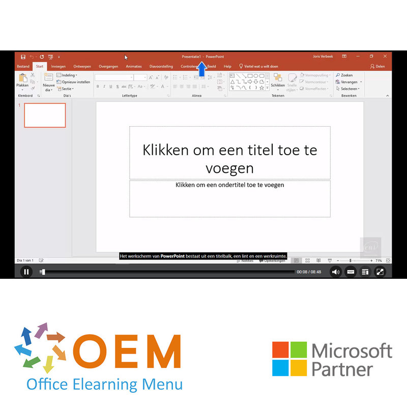 PowerPoint 2019 Cursus Basis Gevorderd E-Learning