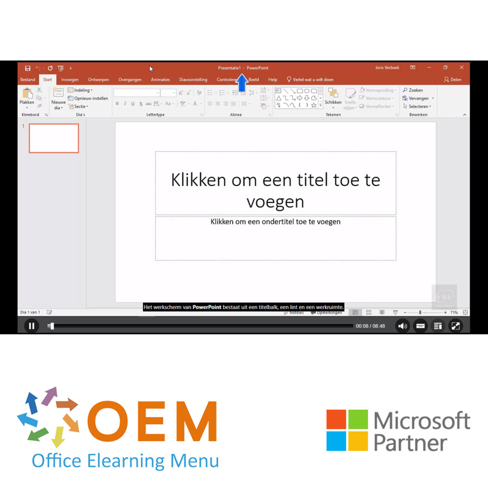 Microsoft PowerPoint PowerPoint 2019 Cursus Maatwerk E-Learning