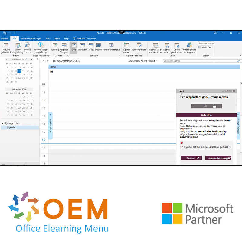 Outlook 2019 Course Custom E-Learning