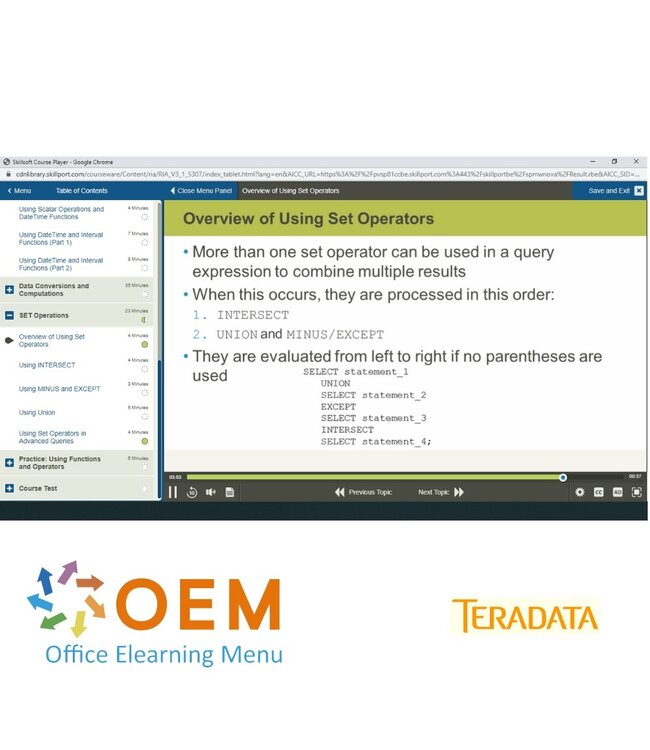 Teradata Teradata SQL Training