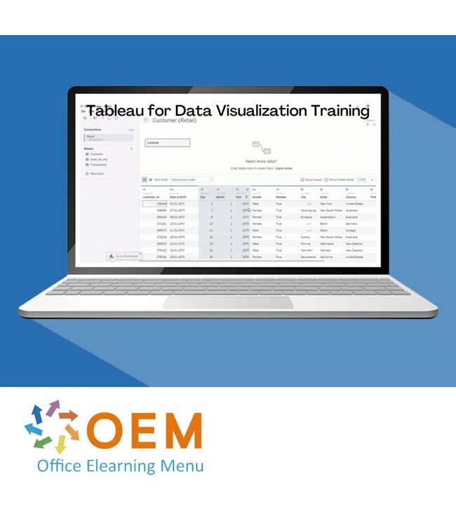 Tableau Tableau for Data Visualization Training