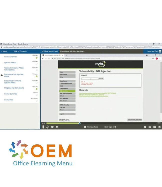 OEM Web App Vulnerability Analyst Training