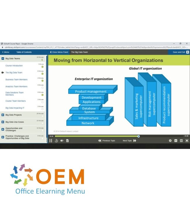 OEM Big Data Concept + Tools + Techniques Training