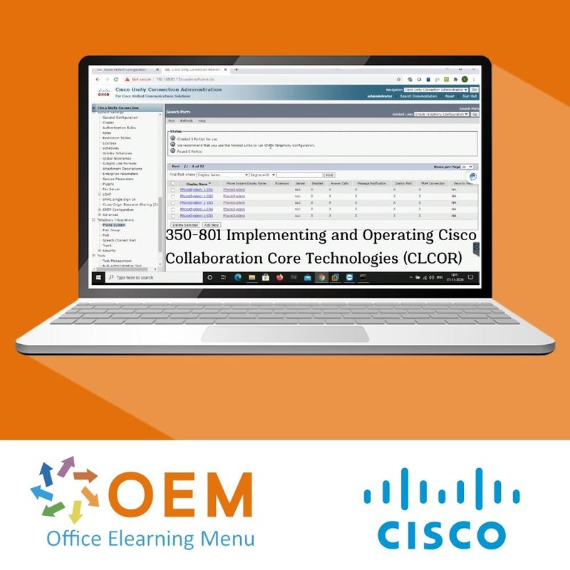 350-801 Implementing and Operating Cisco Collaboration Core Technologies (CLCOR) Training