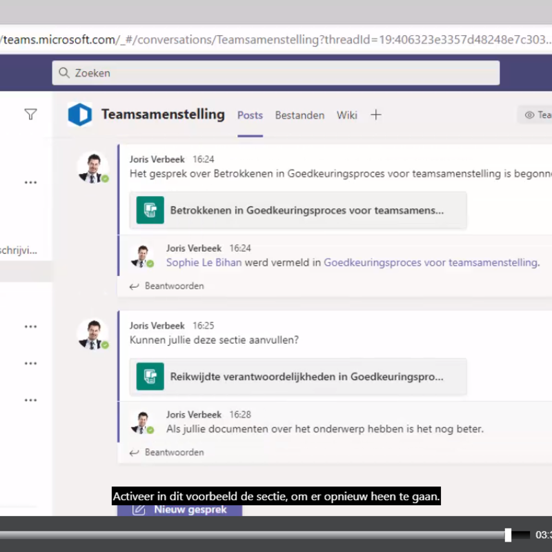 E-learning Box Microsoft Teams Course