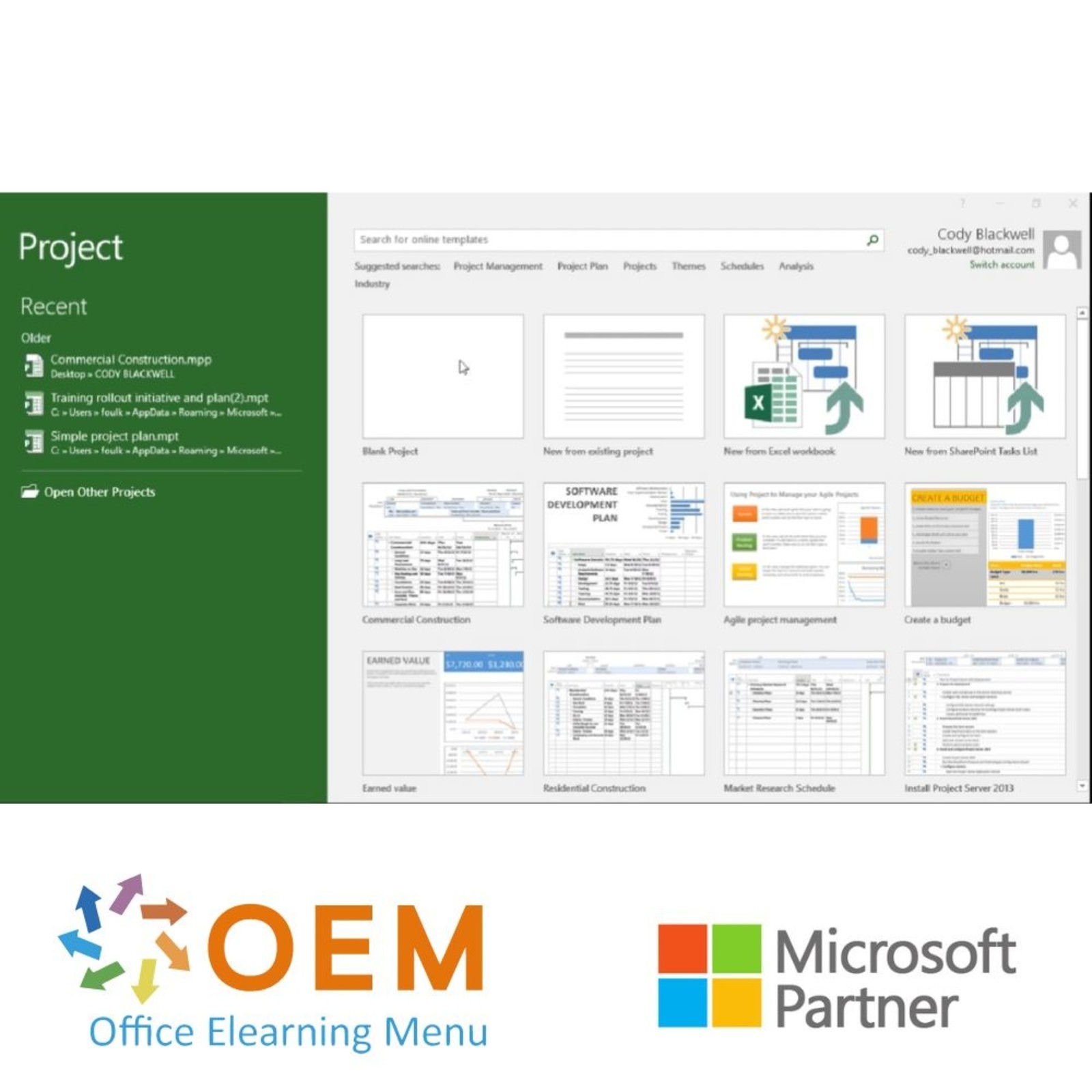 Microsoft Project Project 2016 Course Beginner E-Learning