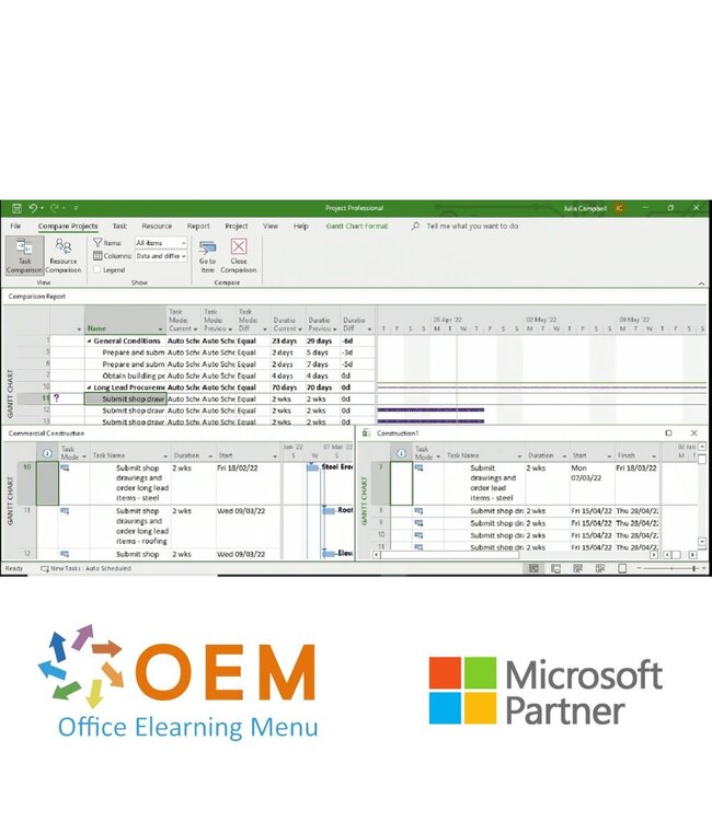 Microsoft Project 2022 Course E-Learning