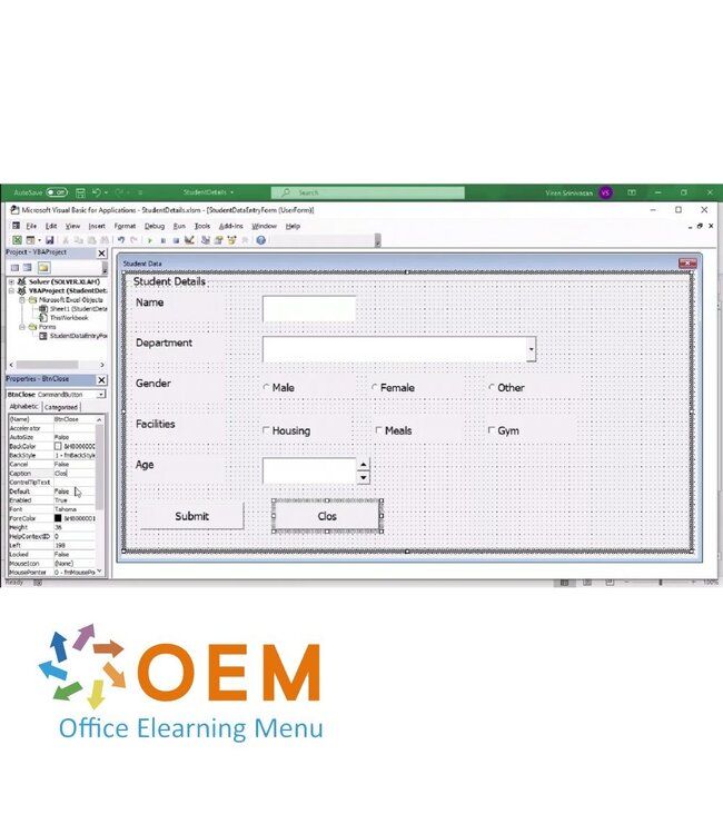 OEM Automating Excel and Access Using VBA Course E-Learning