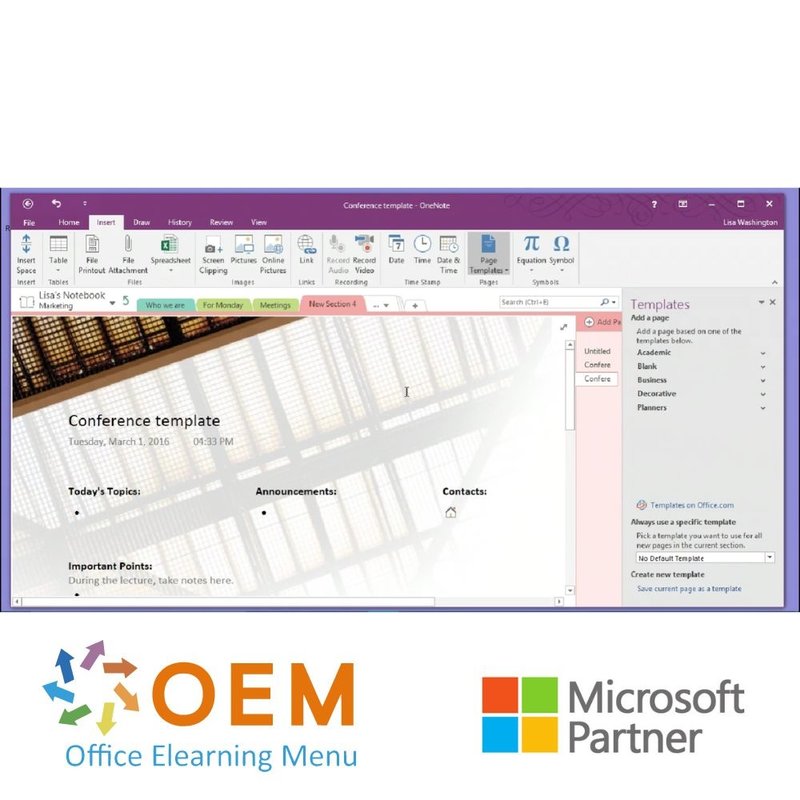 OneNote 2016 Cursus E-Learning