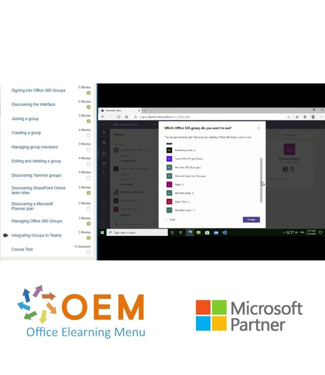 Microsoft Microsoft 365 Groups Cursus E-Learning