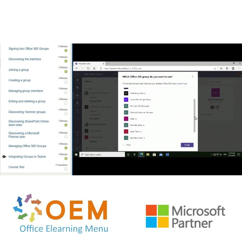 Microsoft 365 Groups Course E-Learning