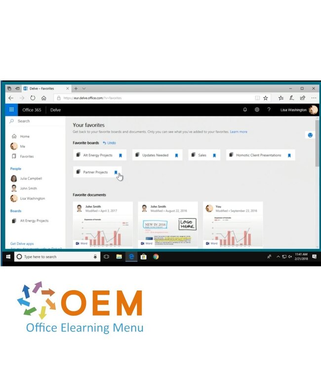 Microsoft Microsoft Office 365 Delve Course E-Learning