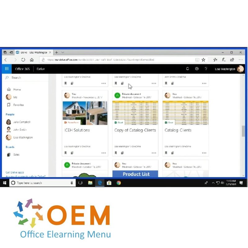 Microsoft Office 365 Delve Course E-Learning