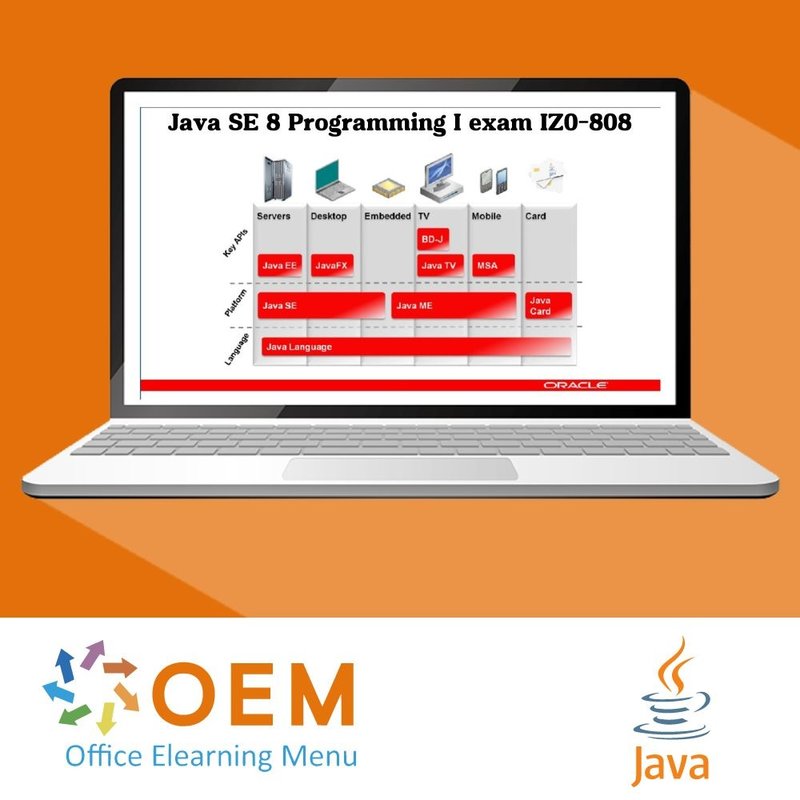 Java SE 8 Programming I exam IZ0-808 Training - OEM