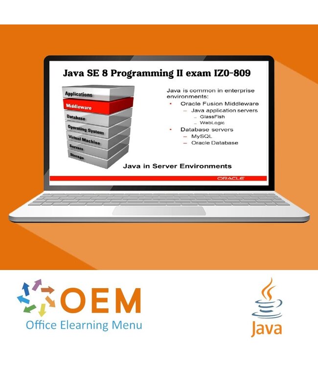 Oracle Java SE 8 Programming II exam IZ0-809 Training