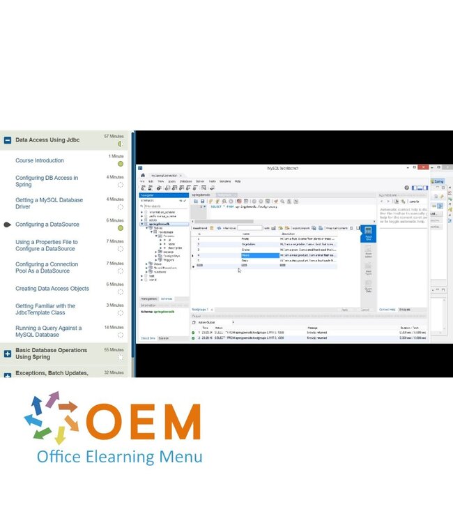 Oracle Developing Applications Using Java Spring Training