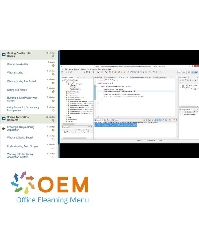 Oracle Developing Applications Using Java Spring Training