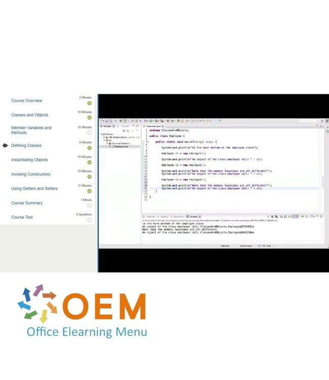 Oracle Classes and Objects in Java Training