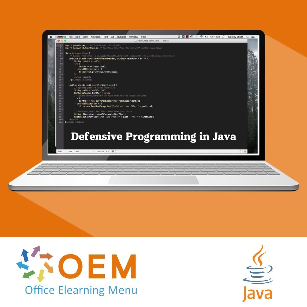 Defensive Programming in Java Training - OEM ICT Trainingen & Advies