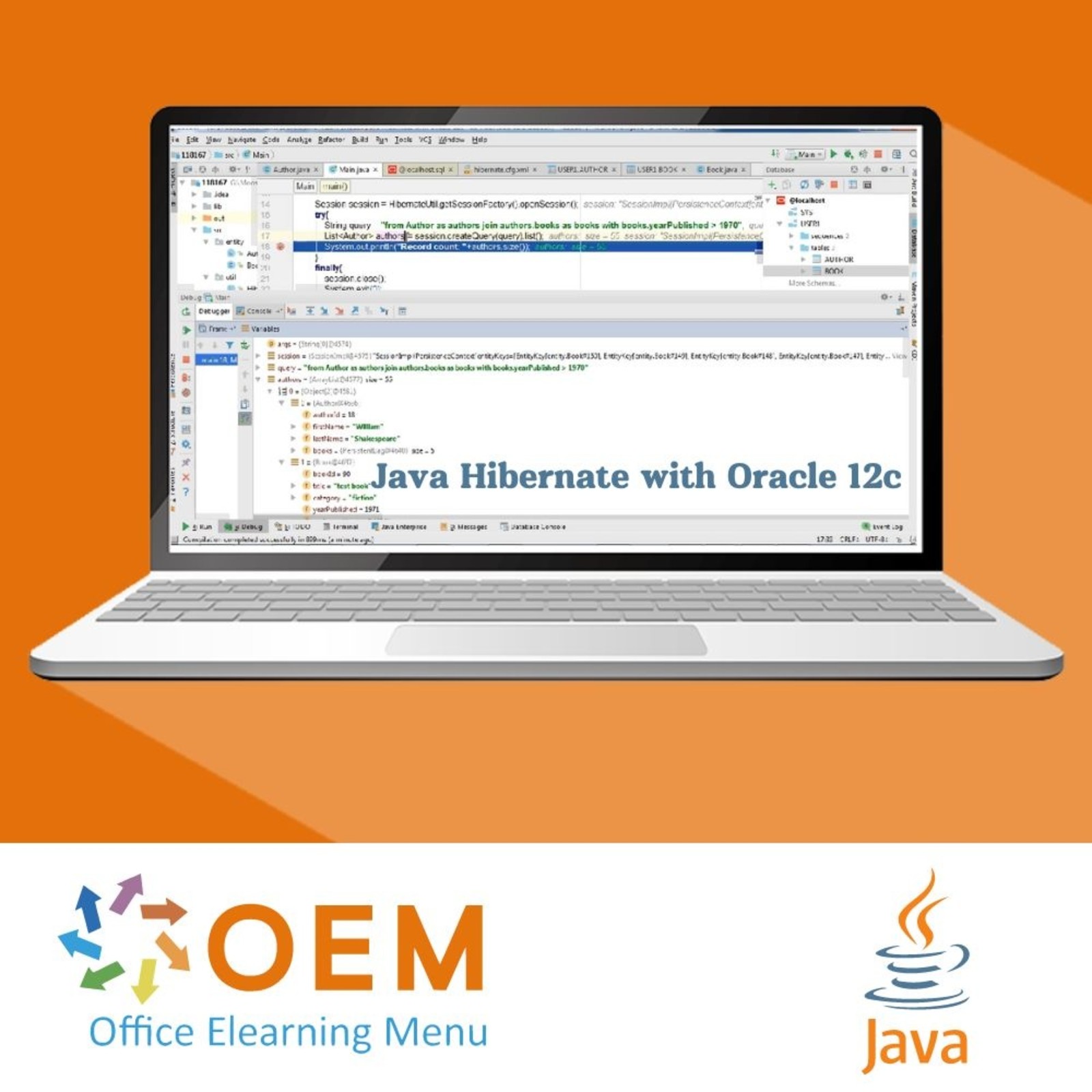 Java Java Hibernate with Oracle 12c Training