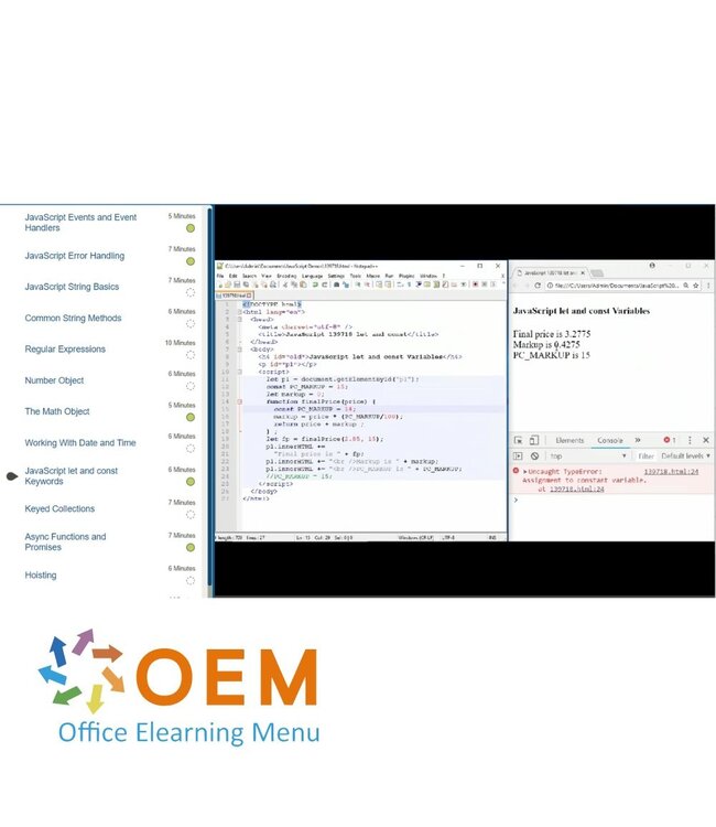 Oracle JavaScript Front End Development Training