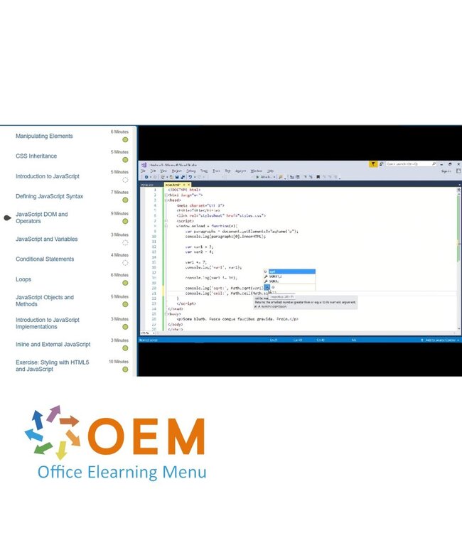 OEM Web development with HTML5 and CSS3 Training