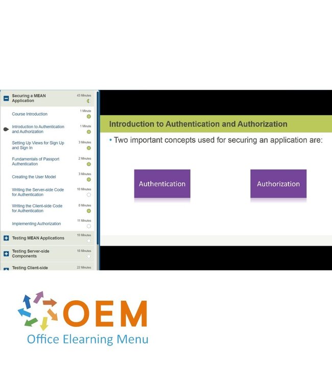 OEM Building Apps with MEAN Stack Training