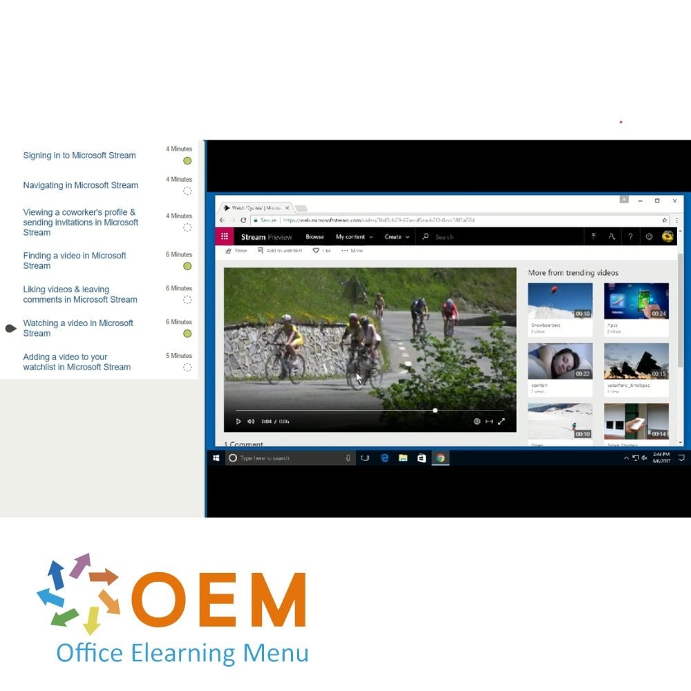 Microsoft Office 365 Stream Course ELearning OEM ICT Training & Advice