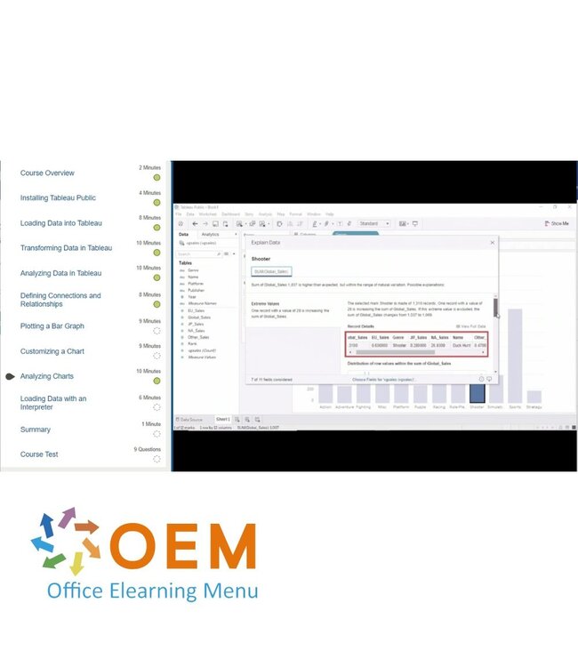 Tableau Tableau Data Visualization and Analytics Training