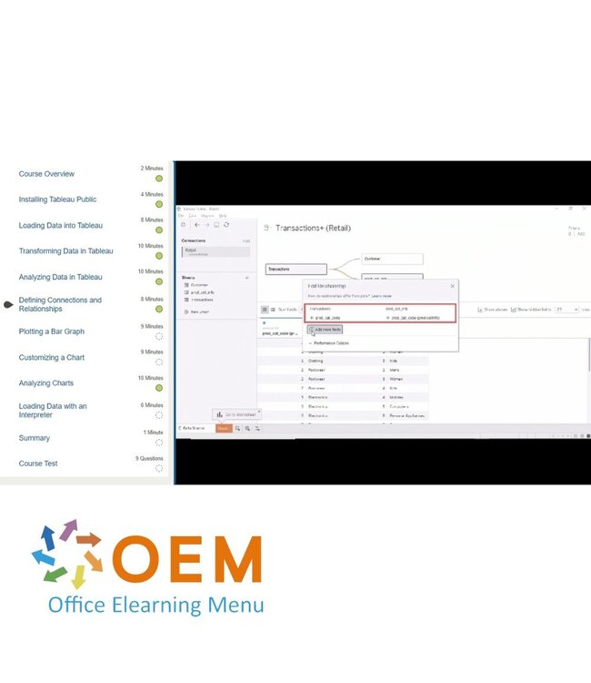 Tableau Tableau Data Visualization and Analytics Training