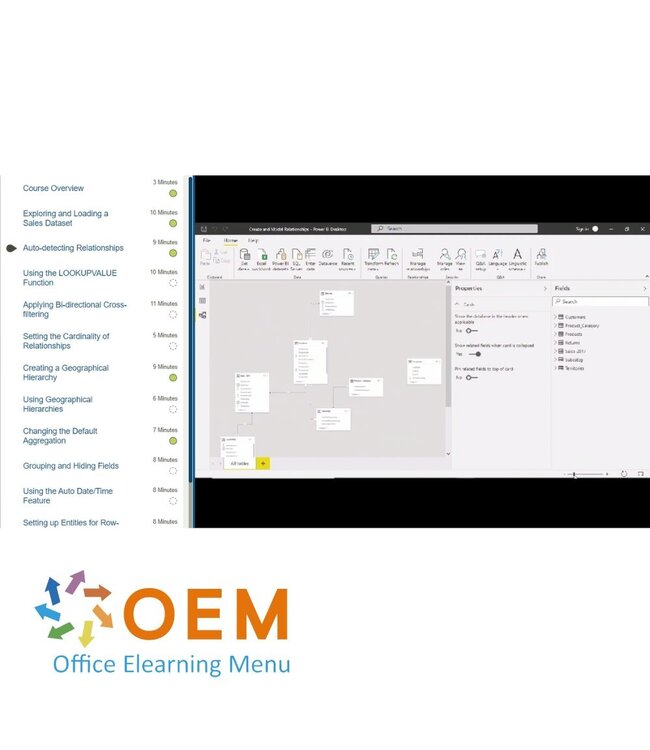 OEM Design Data Models in Power BI Training