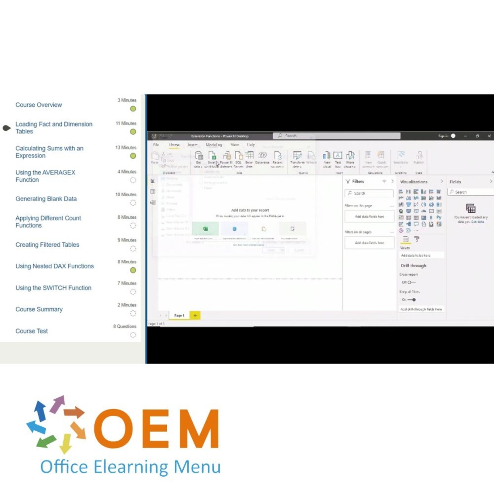 Data Visualization Design Data Models in Power BI Training