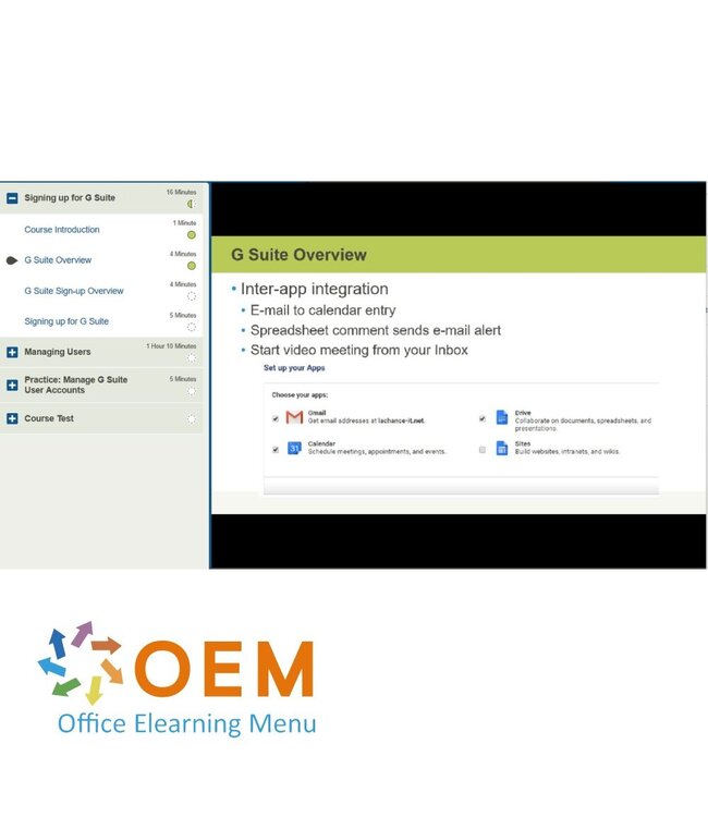 Google Google G Suite Administrator Course E-Learning