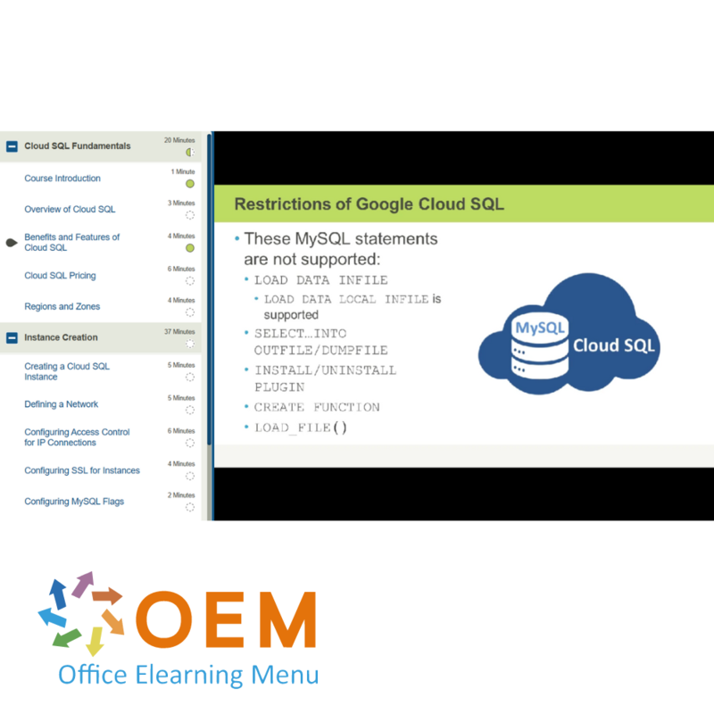 Google Cloud SQL for Developers Course E-Learning