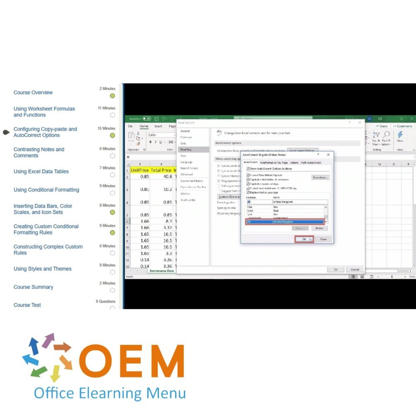 Microsoft Excel A Comprehensive Guide on Excel Cursus E-Learning