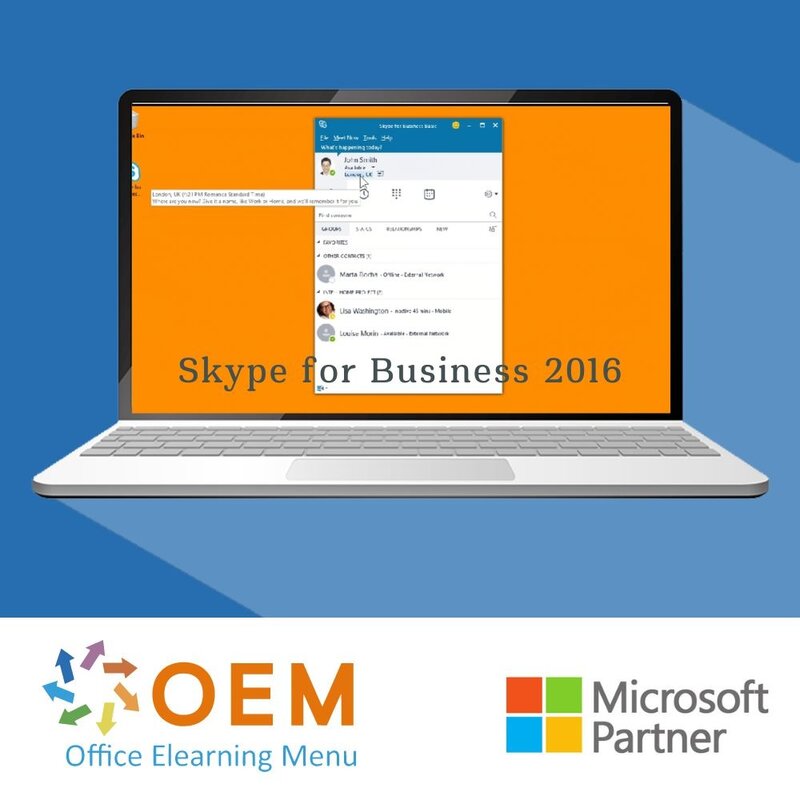 Skype voor Business Cursus E-Learning