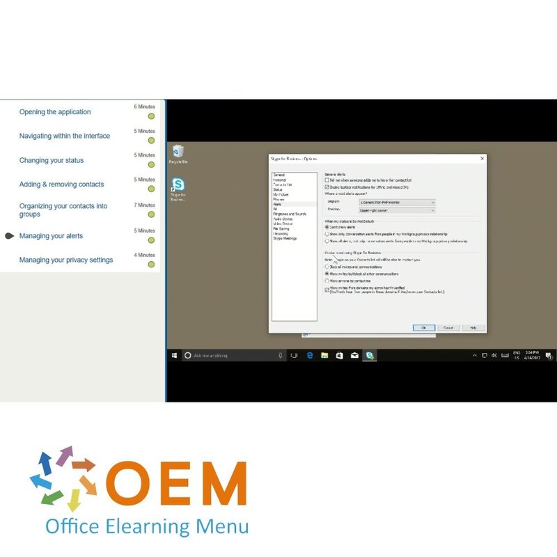 Skype for Business Course E-Learning