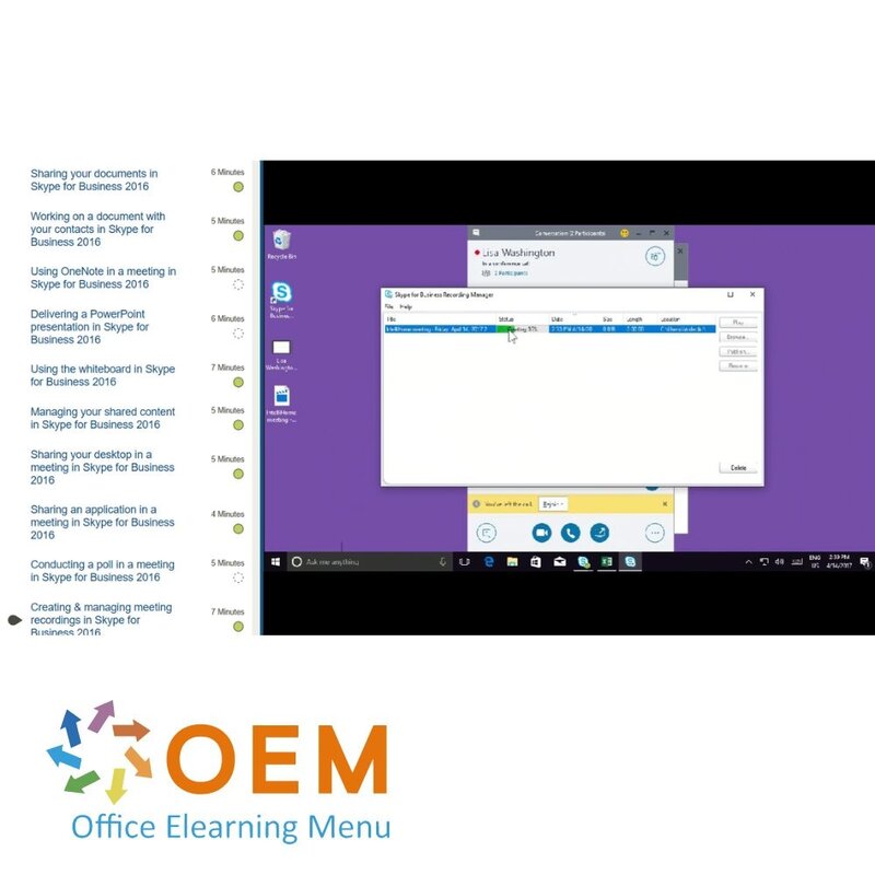 Skype for Business Course E-Learning
